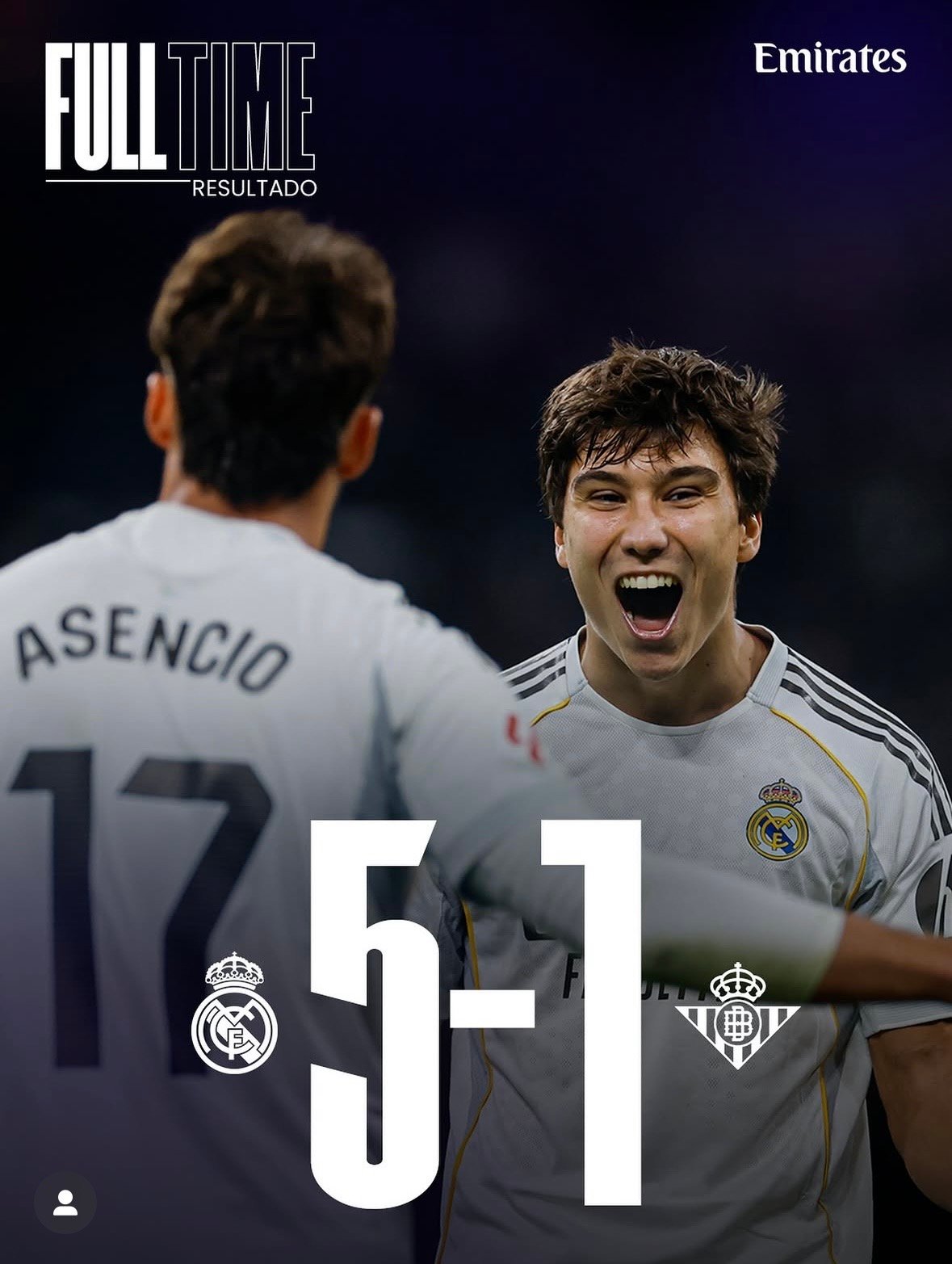 ¡Cuatro victorias seguidas! Hat-trick perfecto de Gonzalo García: el Real Madrid golea 5-1 al Real Betis en el Bernabéu