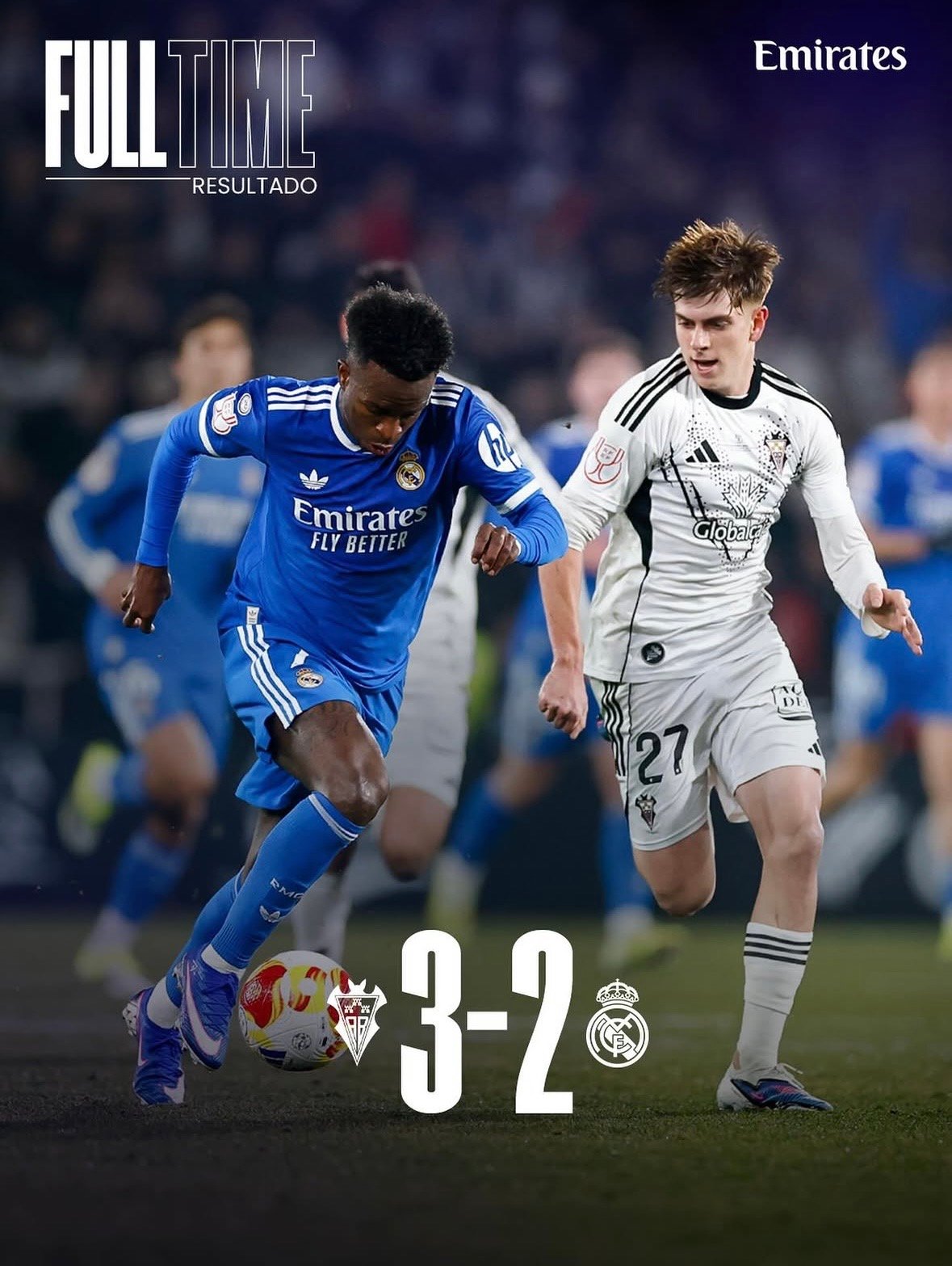 ¡Sorpresa mayúscula! El Real Madrid pierde 2-3 como visitante ante el Albacete, equipo de Segunda División